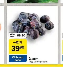Tesco Švestky nabídka