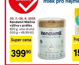 Tesco Kendamil mléčná výživa v prášku nabídka