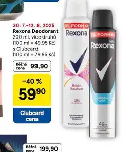 Tesco Rexona deodorant nabídka