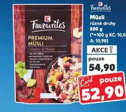 Kaufland Müsli nabídka