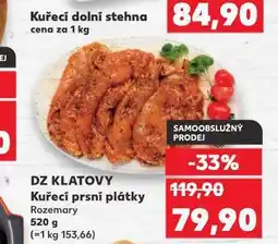 Kaufland Kuřecí prsní plátky nabídka