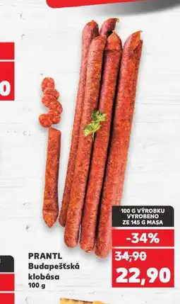 Kaufland Budapešťská klobása nabídka