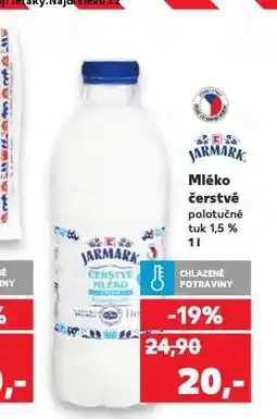Kaufland Čerstvé mléko nabídka