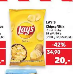 Kaufland Lay's stix nabídka