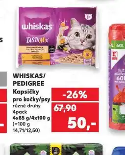 Kaufland Whiskas kapsičky pro kočky nabídka