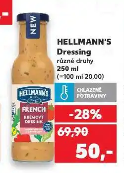 Kaufland Hellmann's dresink nabídka