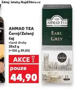 Kaufland Ahmad čaj nabídka