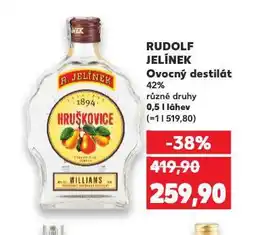 Kaufland Rudolf jelínek ovocný destilát nabídka