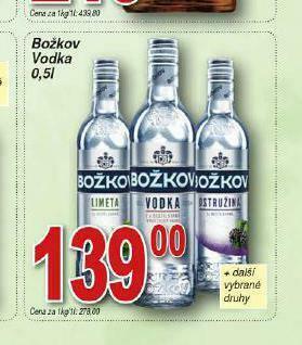 Lidl Božkov vodka nabídka