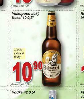Lidl Pivo velkopopovický kozel 10 nabídka
