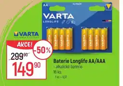Globus VARTA Baterie Longlife AA/AAA nabídka