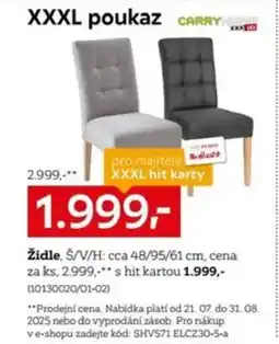 XXXLutz Židle nabídka