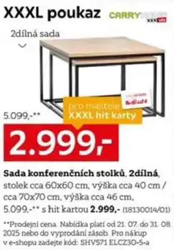 XXXLutz Sada konferenčních stolků nabídka