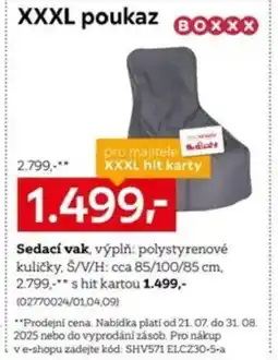 XXXLutz Sedací vak nabídka