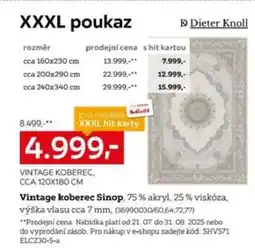 XXXLutz Vintage koberec Sinop nabídka