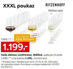 XXXLutz Sada sklenic Lichtweiss nabídka