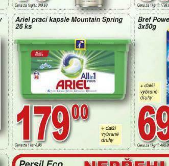 Lidl Ariel prací kapsle nabídka