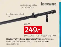 XXXLutz Závěsová tyč Cap s příslušenstvím nabídka
