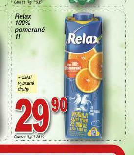 Lidl Relax 100% pomeranč nabídka