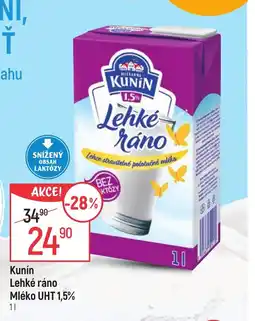 Globus Kunín Lehké ráno Mléko UHT 1,5% nabídka