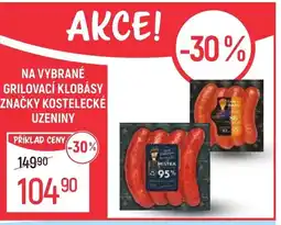 Globus Na vybrané grilovací klobásy značky Kostelecké uzeniny nabídka