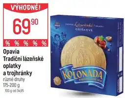 Globus OPAVIA Tradiční lázeňské oplatky a trojhránky nabídka