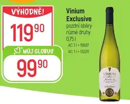 Globus Vinium Exclusive pozdní sběry nabídka