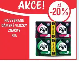 Globus Na vybrané dámské vložky značky Ria nabídka