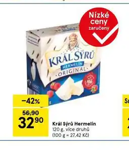 Tesco Král sýrů hermelín nabídka