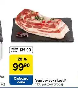 Tesco Vepřový bok s kostí nabídka