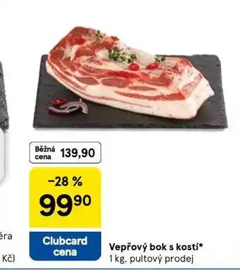 Tesco Vepřový bok s kostí nabídka