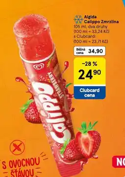 Tesco Algida calippo zmrzlina nabídka