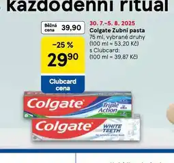 Tesco Colgate zubní pasta nabídka