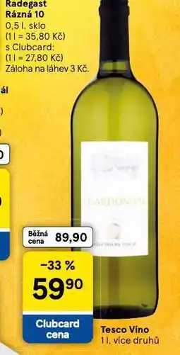 Tesco Tesco víno nabídka