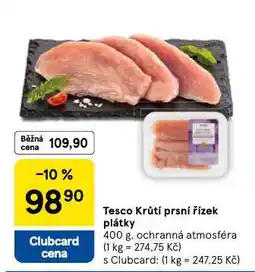 Tesco Krůtí prsní řízek plátky nabídka
