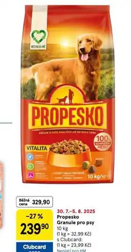 Tesco Propesko konzreva pro psy nabídka
