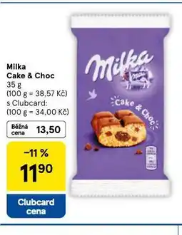Tesco Milka cake& choc nabídka
