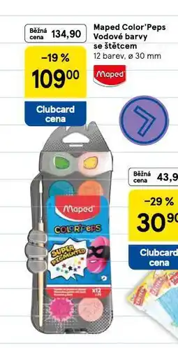 Tesco Maped color´peps vodové barvy se štětcem nabídka
