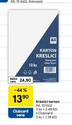 Tesco Kreslící karton nabídka
