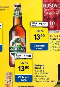 Tesco Radegast rázná 10 nabídka