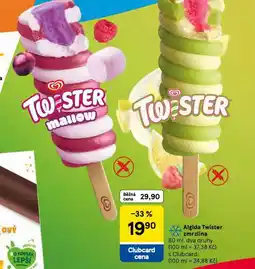 Tesco Algida twister zmrzlina nabídka