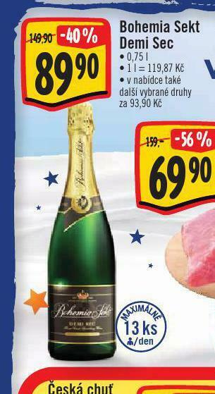 Jip Bohemia sekt nabídka