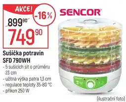 Globus SENCOR Sušička potravin SFD 790WH nabídka