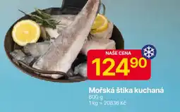 Hruška Mořská štika kuchaná nabídka
