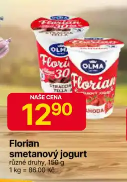 Hruška OLMA Florian smetanový jogurt nabídka