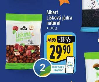 Jip Albert lísková jádra natural nabídka