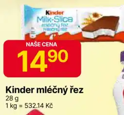Hruška Kinder mléčný řez nabídka