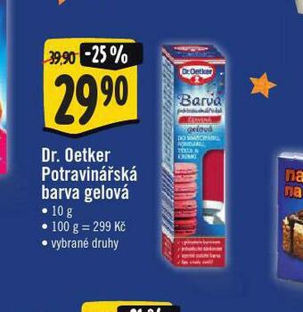 Jip Dr. oetker potravinářská barva gelová nabídka
