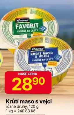 Hruška Krůtí maso s vejci nabídka