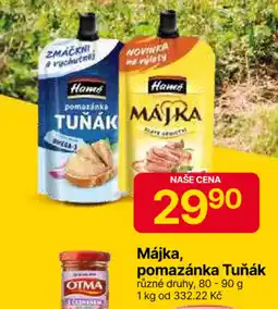 Hruška Hamé Májka, pomazánka Tuňák nabídka